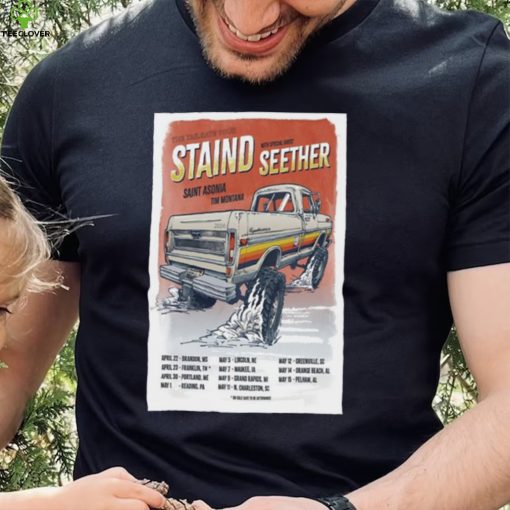 Official Staind Announces The Tailgate Tour 2024 Poster Shirt