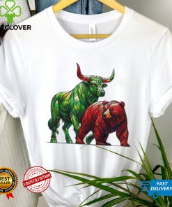 Official Stained Glass Bear And Bull T shirt