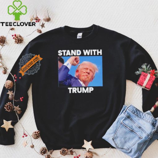 Official Stand With Trump Fight Gun Shot Fired Rally Shooting T Shirt