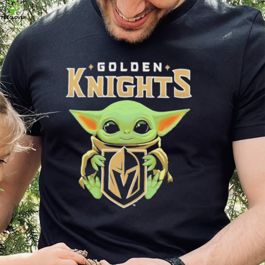 Official Star Wars Baby Yoda Hug Golden Knights 2021 T Shirt Official Star Wars Baby Yoda Hug Golden Knights 2021 T Shirt