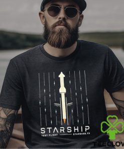 Official Starship Test Flight T Shirt