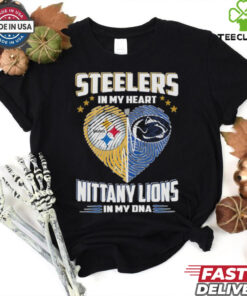 Official Steelers In My Heart Nittany Lions In My DNA Shirt