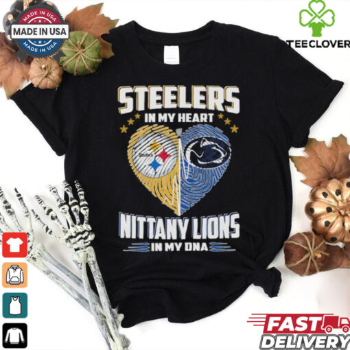 Official Steelers In My Heart Nittany Lions In My DNA Shirt