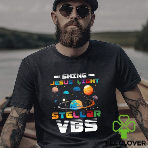 Official Stellar Bible School VBS Shine Jesus Light Christian T Shirt