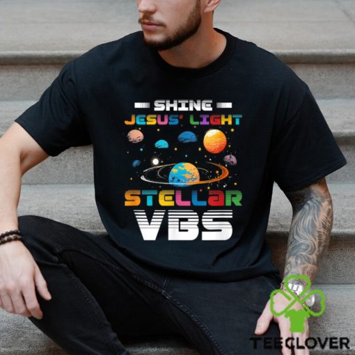 Official Stellar Bible School VBS Shine Jesus Light Christian T Shirt