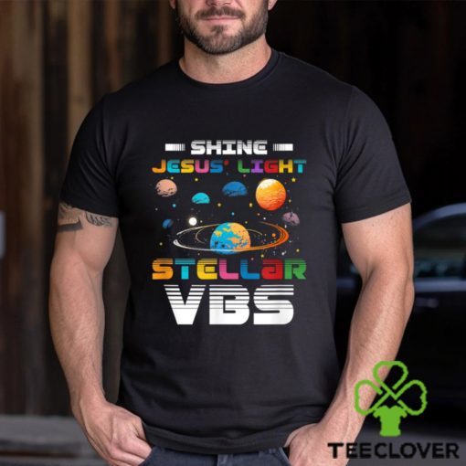 Official Stellar Bible School VBS Shine Jesus Light Christian T Shirt