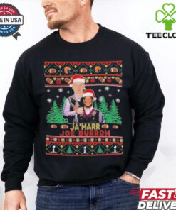Official Step Brother Ja Marr Vs Joe Burrow Ugly Christmas 2024 T Shirt