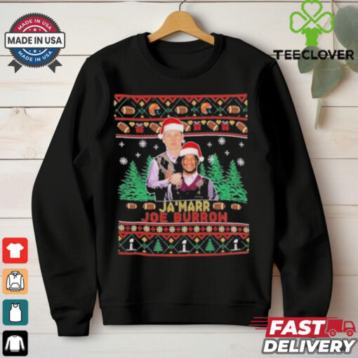 Official Step Brother Ja Marr Vs Joe Burrow Ugly Christmas 2024 T Shirt