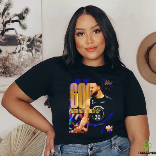 Official Stephen Curry NBA 600 Career Threes Shirt