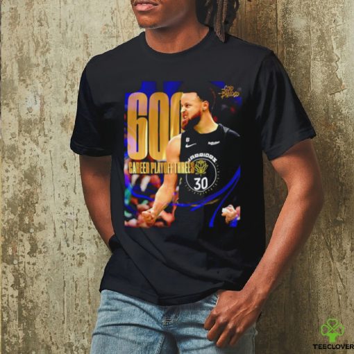 Official Stephen Curry NBA 600 Career Threes Shirt