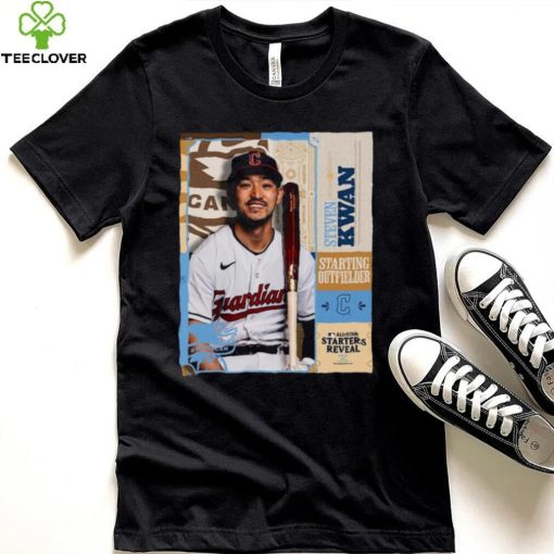 Official Steven Kwan Guardians American League Outfielder 2024 All Star Game Shirt