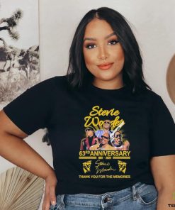 Official Stevie Wonder 63rd Anniversary 1981 2024 Thank You For The Memories Signatures Shirt