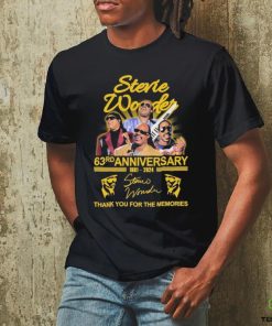 Official Stevie Wonder 63rd Anniversary 1981 2024 Thank You For The Memories Signatures Shirt