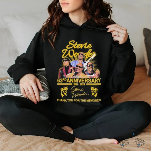 Official Stevie Wonder 63rd Anniversary 1981 2024 Thank You For The Memories Signatures Shirt
