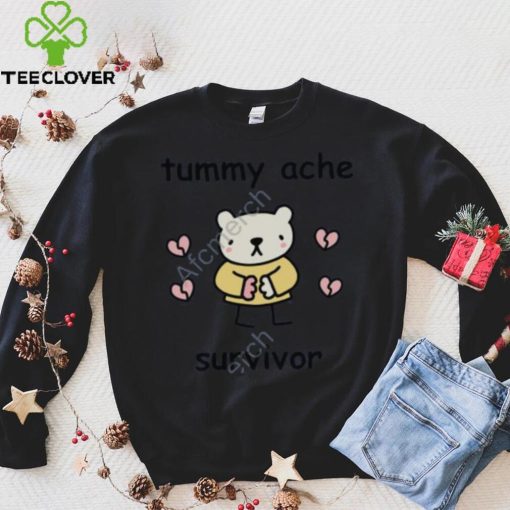 Official Stinky Katie Shop Tummy Ache Survivor Sweathoodie, sweater, longsleeve, shirt v-neck, t-shirt