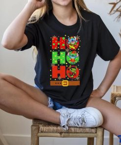 Official Stitch Elf Grinch Stitch Ho Ho Ho Christmas Tee Shirt