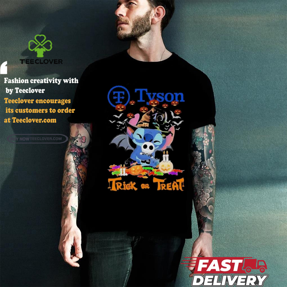 Official Stitch witch trick or treat Tyson love this halloween shirt Official Stitch witch trick or treat Tyson love this halloween shirt