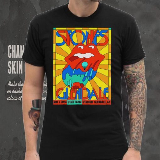 Official Stones Glendale May 7 2024 State Farm Stadium Glendale AZ Poster Shirt