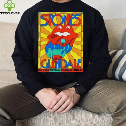 Official Stones Glendale May 7 2024 State Farm Stadium Glendale AZ Poster Shirt