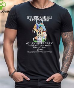 Official Studio Ghibli 40th Anniversary 1984 2024 Thank You For The Memories Signatures Shirt