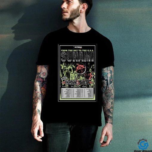 Official Sunami From The Bay To The USA Tour 2024 Poster Shirt
