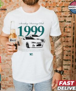 Official Sunday Driving Club 1999 The Nissan Gt r R34 Produced From 1995 To 2002 Is A Legendary Japanese T shirt