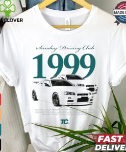 Official Sunday Driving Club 1999 The Nissan Gt r R34 Produced From 1995 To 2002 Is A Legendary Japanese T shirt