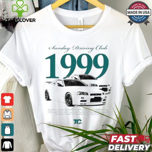 Official Sunday Driving Club 1999 The Nissan Gt r R34 Produced From 1995 To 2002 Is A Legendary Japanese T shirt