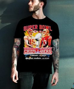 Official Super Bowl Game San Francisco 49ers Vs Kansas City Chiefs February 11, 2024 Allegiant Stadium Shirt