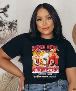 Official Super Bowl Game San Francisco 49ers Vs Kansas City Chiefs February 11, 2024 Allegiant Stadium Shirt