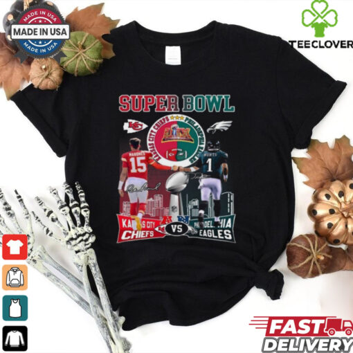 Official Super Bowl LIX Philadelphia Eagles VS Kansas City Chiefs Signature Shirt