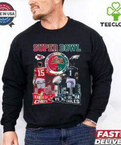 Official Super Bowl LIX Philadelphia Eagles VS Kansas City Chiefs Signature Shirt