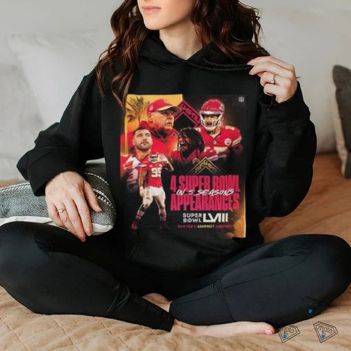 Official Super Bowl LVIII Is The 4 Super Bowl Appearances In 5 Seasons For Kansas City Chiefs Classic T Shirt