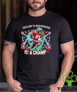 Official Super Bowl Taylors Boyfriend Is A Champ Shirt