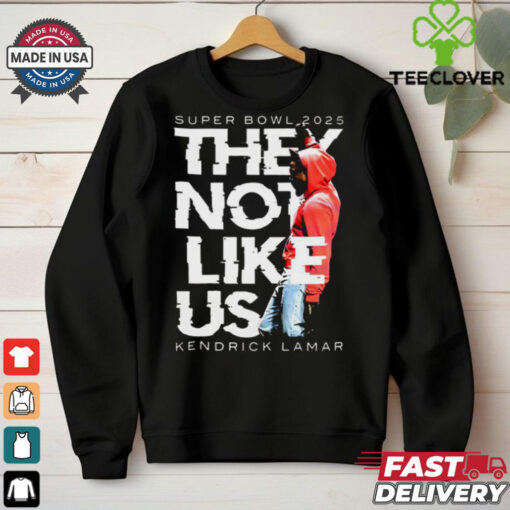 Official Super Bowl They Not Like Us Kendrick Lamar Halftime Show T Shirt