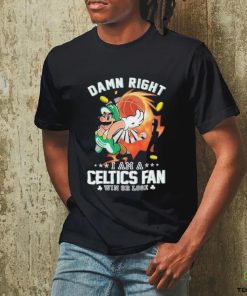 Official Super Mario Damn Right I Am A Boston Celtics Fan Win Or Lose Shirt