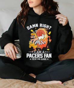 Official Super Mario Damn Right I Am A Indiana Pacers Fan Win Or Lose Shirt