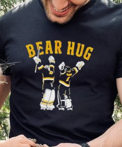 Official Swayman And Linus Bear Hug Boston Hockey 2023 Shirt