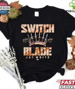 Official Switch Blade Jay White – King Me AEW t shirt