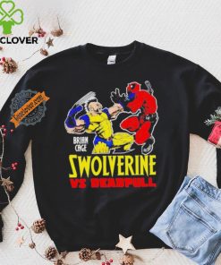 Official Swolverine vs deadpull brian cage T shirt