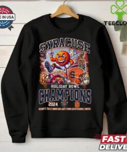 Official Syracuse Orange Holiday Bowl Champions 2024 Dec 27 At Simmons Bank Liberty Stadium Mascot t shirt