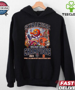 Official Syracuse Orange Holiday Bowl Champions 2024 Dec 27 At Simmons Bank Liberty Stadium Mascot t shirt