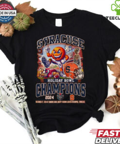 Official Syracuse Orange Holiday Bowl Champions 2024 Dec 27 At Simmons Bank Liberty Stadium Mascot t shirt