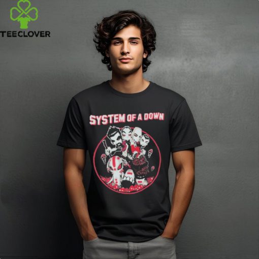 Official System of a down merch store mushroom people shirt