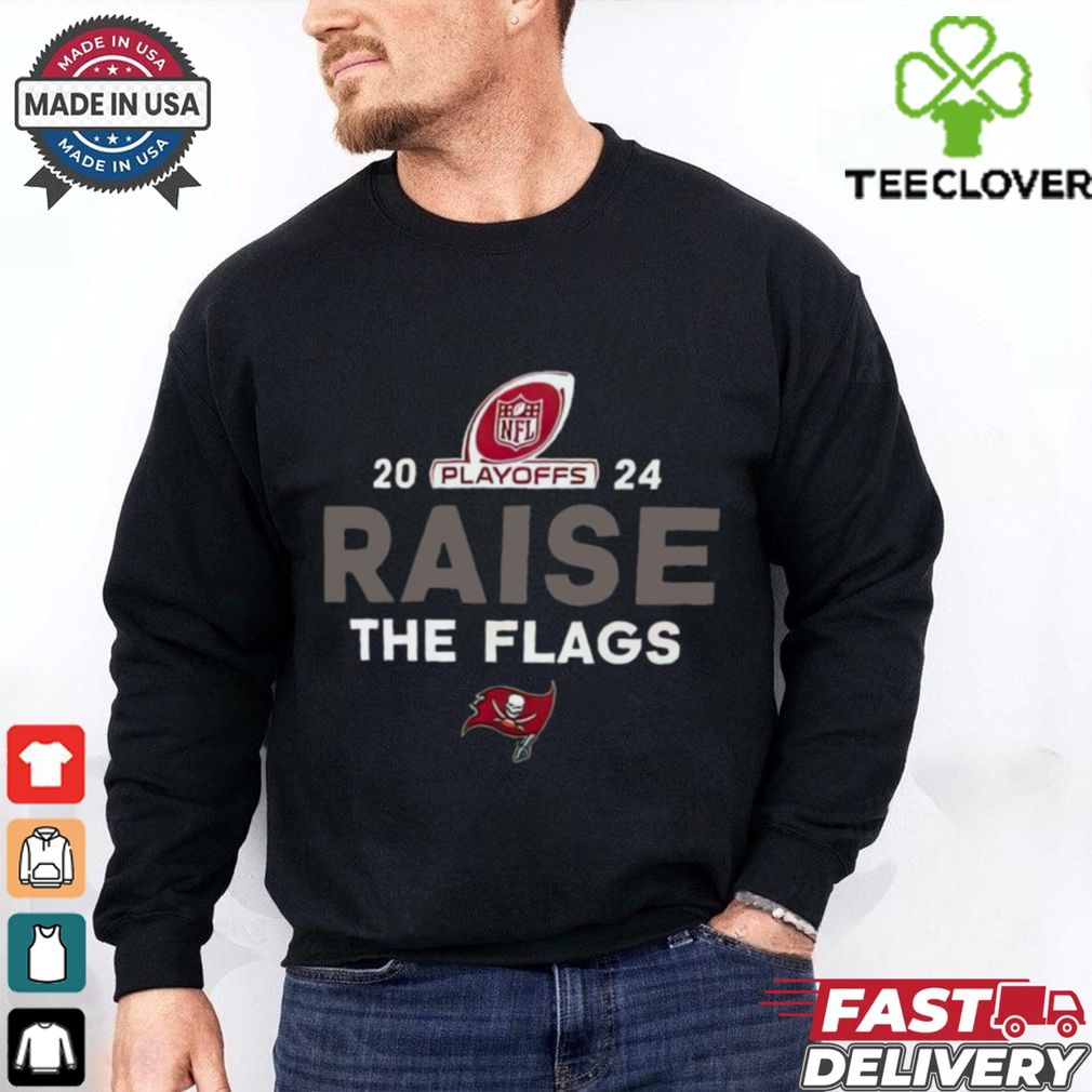 Official Tampa Bay Buccaneers Vs New Orleans Saints Raise The Flags 2024 NFL Playoffs t shirt Official Tampa Bay Buccaneers Vs New Orleans Saints Raise The Flags 2024 NFL Playoffs t shirt