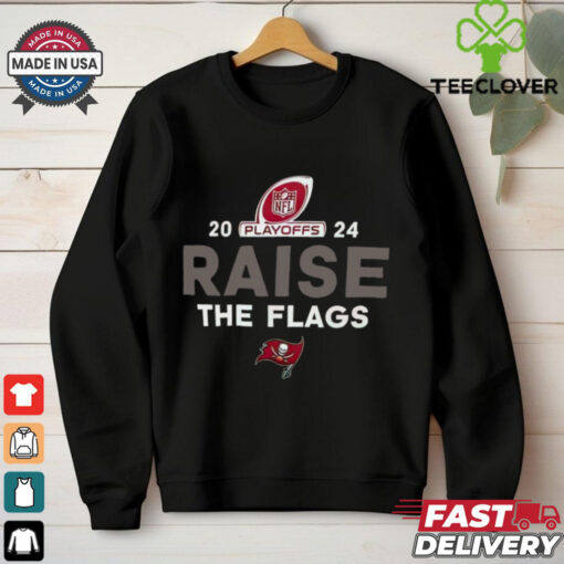 Official Tampa Bay Buccaneers Vs New Orleans Saints Raise The Flags 2024 NFL Playoffs t shirt