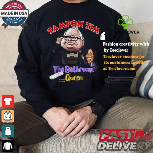Official Tampon tim the bathroom queen tim walz Kamala 2024 election T shirt