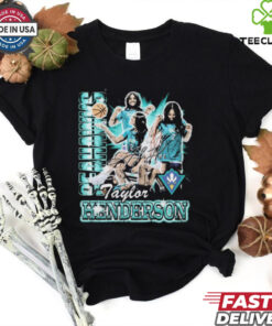 Official Taylor Henderson UNC Wilmington Seahawks 90s Graphic Signature t shirt