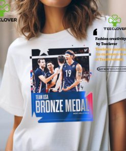 Official Team USA Men’s Volleyball Bronze Medal Paris Olympic 2024 Poster t shirt