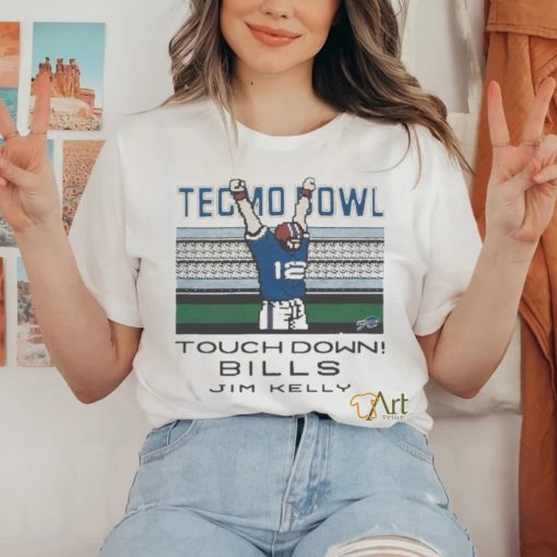 Official Tecmo bowl touchdown Bills jim kelly shirt